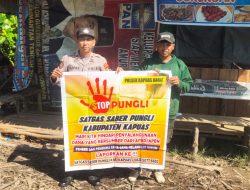 Polsek Kapuas Barat Sosialisasi “Sapu Bersih Pungutan Liar” kepada Masyarakat