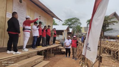 Bupati Kapuas Tinjau Progres Pembangunan Aula Kantor Bupati Tahap 1