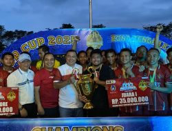 Wakil Bupati Kapuas Tutup Turnamen Sepak Bola Gubernut Cup Zona Tengah
