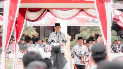 Asisten I Pimpin Upacara HUT Ke-80 PGRI dan HGN Sekaligus Tutup PORSENIJAR PGRI 2025