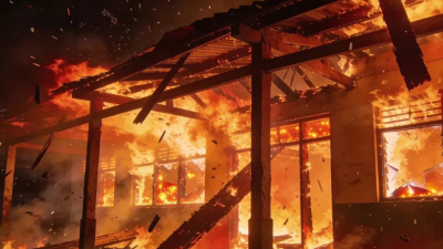 Bangunan SDN 1 Lamunti Kapuas ludes terbakar